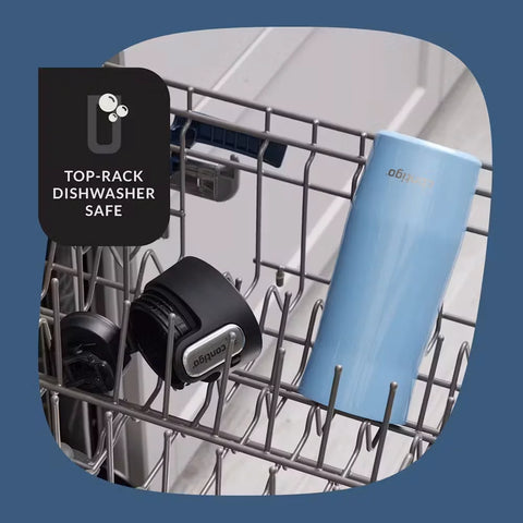 Contigo® West Loop 3.0 Stainless Steel Travel Mug with AUTOSEAL® Lid, 16oz, 2-Pack-Salt Frosted Pearl & Glacier Frosted Pearl