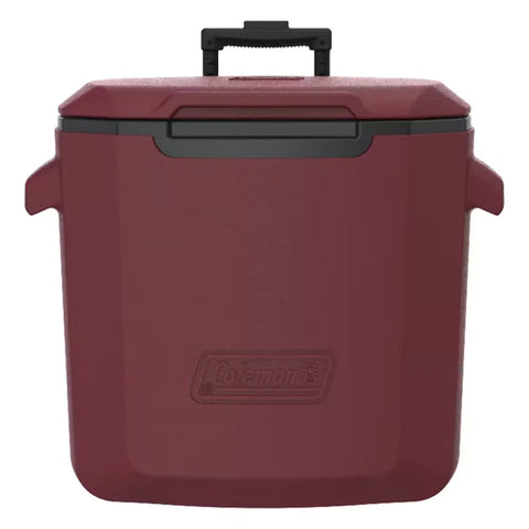 Chiller™ 28-Quart Cooler With Wheels-Cranberry