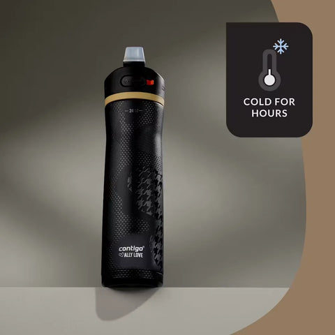 Contigo® x Ally Love Ashland Chill 2.0 Stainless Steel Water Bottle with AUTOSPOUT® Lid, 24oz-Licorice