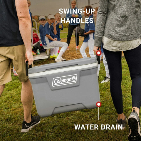 Classic Series 52-Quart Hard Cooler-Rock Grey
