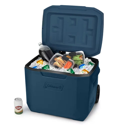 Chiller™ 60-Quart Cooler With Wheels-Cranberry