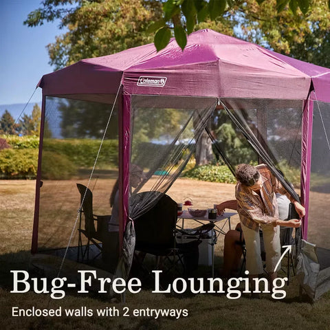 Back Home™ 10.5 x 9 Screen Canopy Tent-Blackberry