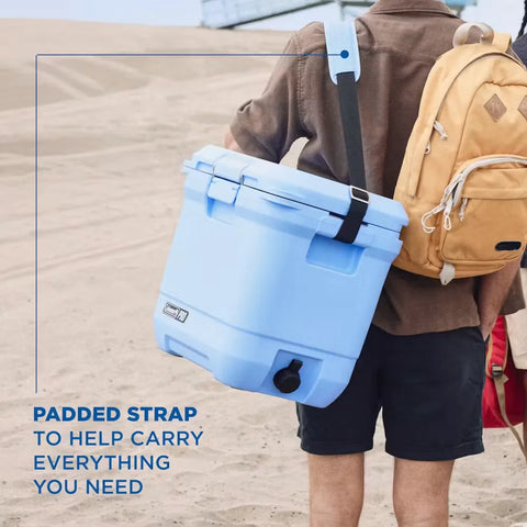Coleman® Pro 25-Quart Hard Cooler-Blue Sky