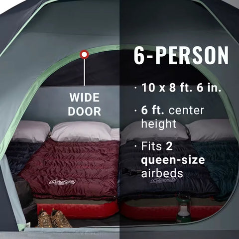6-Person Skydome™ Camping Tent-Blue Nights