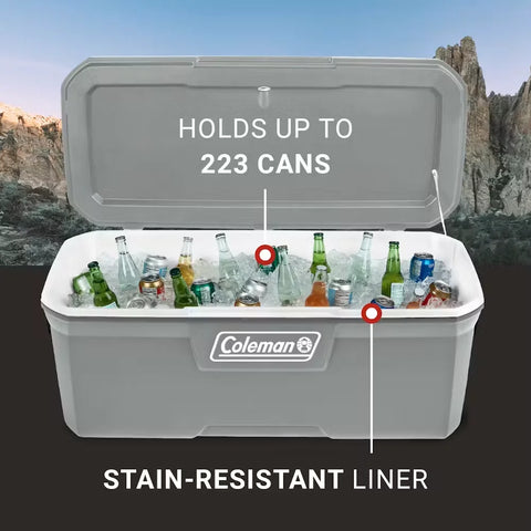 Classic Series 150-Quart Hard Cooler-Rock Gray