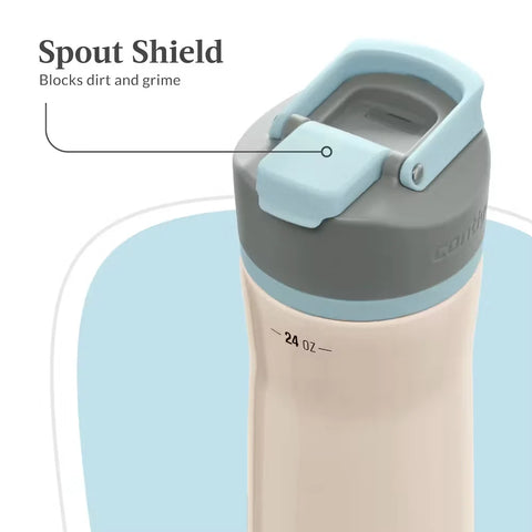 Contigo® Clybourn Chill Freeflow Filtration Stainless Steel Water Bottle with AUTOSEAL® Lid, 24oz-Salt