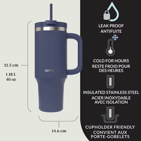 Contigo® Streeterville Leak-Proof Tumbler, 40oz-Glacier